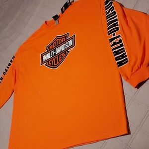 HARLEY-DAVIDSON MENS LONG SLEEVE DEALER BACK TEE SHIRT SIZE5X